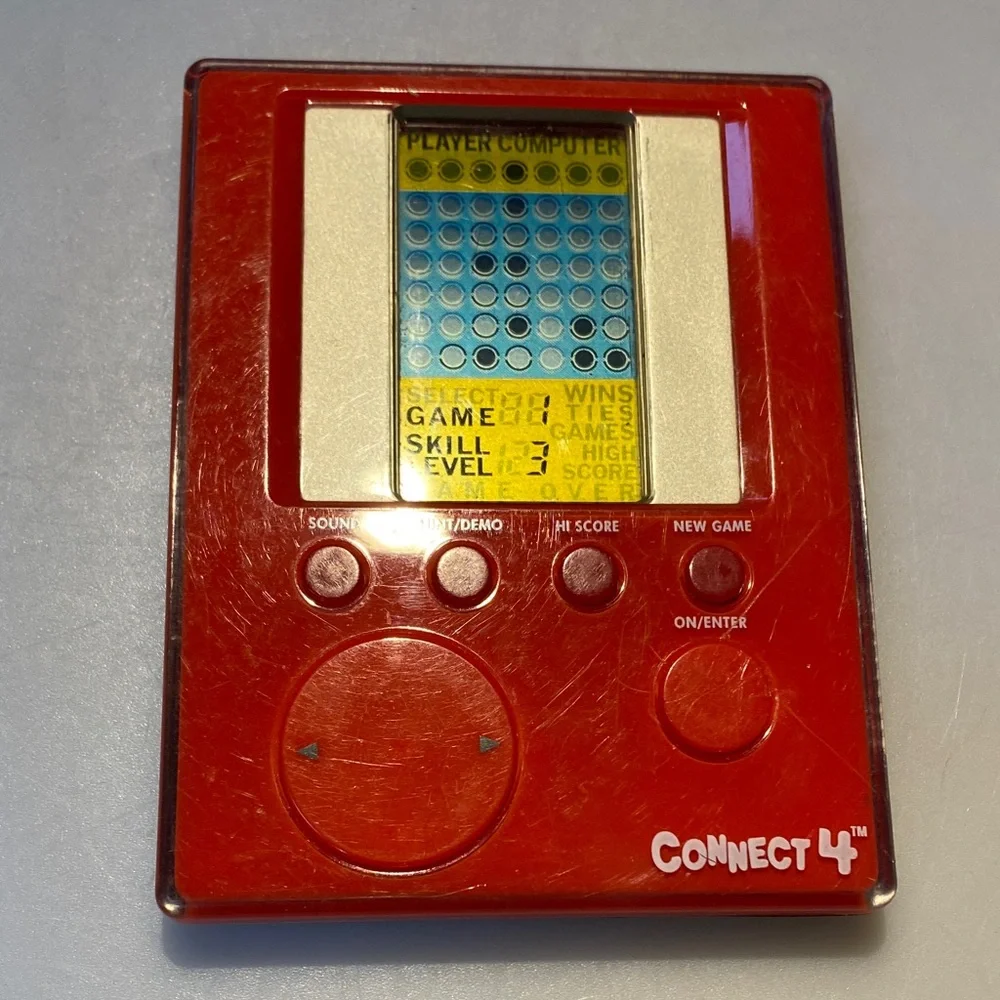 Connect 4 Electronic Handheld Game - Red